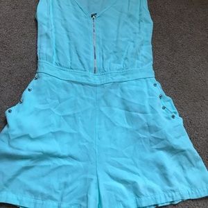 Mint green Bebe romper
